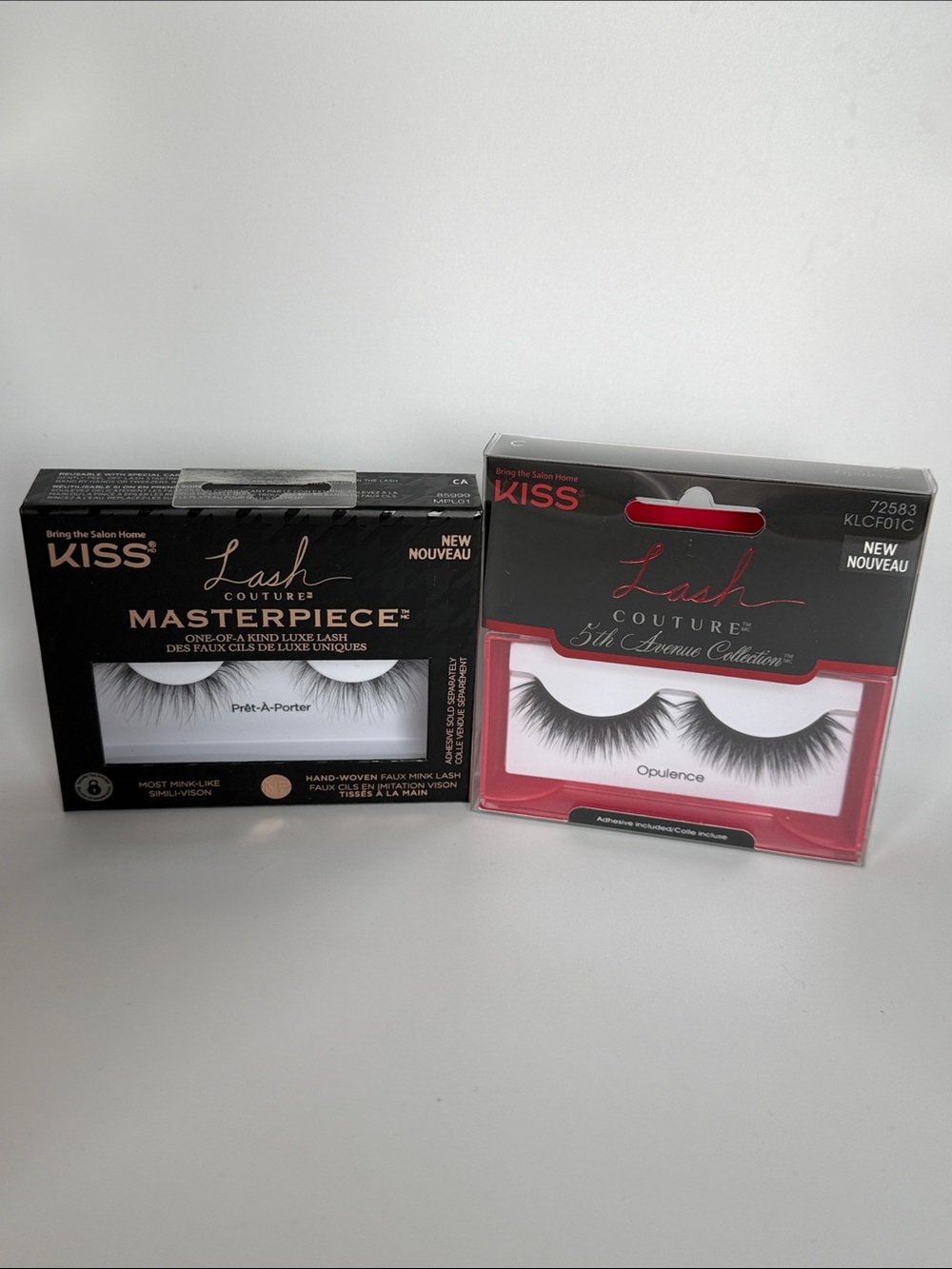 Kiss Lash Couture False Eyelashes - Black BNIBs